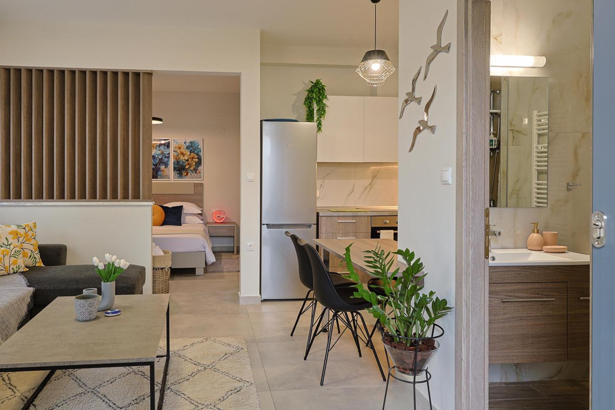 شقة Zeta-Garden Oasis & Private Parking By Optimum Link Kateríni المظهر الخارجي الصورة