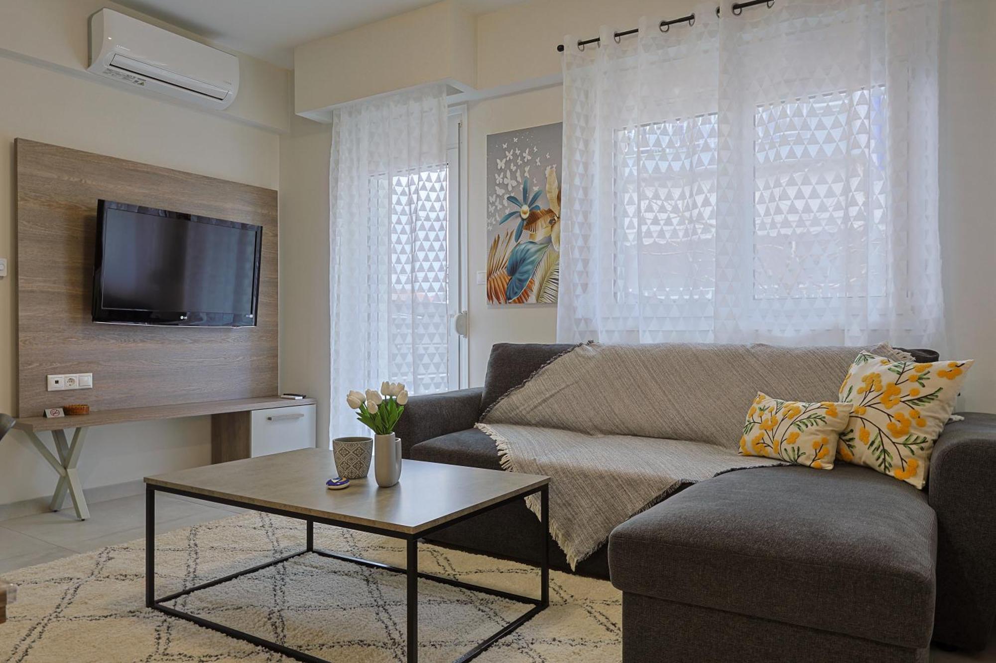 شقة Zeta-Garden Oasis & Private Parking By Optimum Link Kateríni المظهر الخارجي الصورة