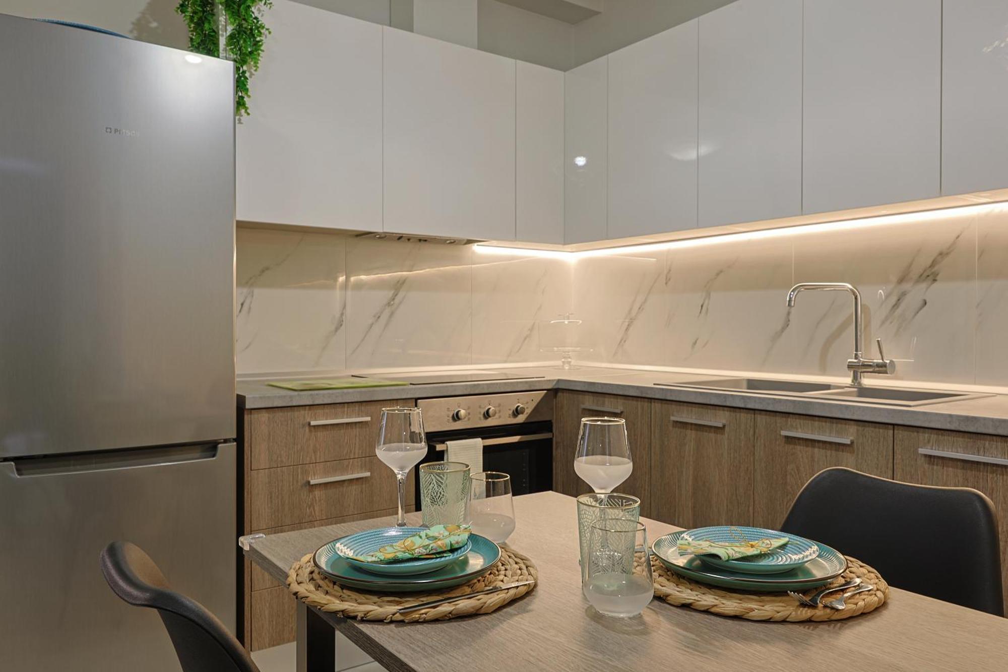 شقة Zeta-Garden Oasis & Private Parking By Optimum Link Kateríni المظهر الخارجي الصورة